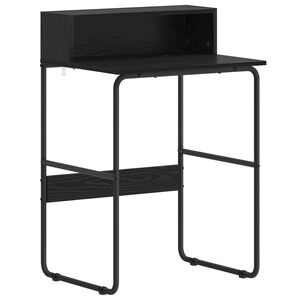 vidaXL Stalas su saugojimo vieta Juodojo ąžuolo 60 x 50 x 91 cm