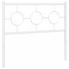 vidaXL Metalinis pakaitinis galvūgalis, baltos spalvos, 100cm