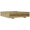 vidaXL Sodo lovelis, 110x110x26,5cm, impregnuota pu&scaron;ies mediena