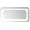 vidaXL LED vonios veidrodis Skaidrus 40 x 20 cm grūdintas stiklas