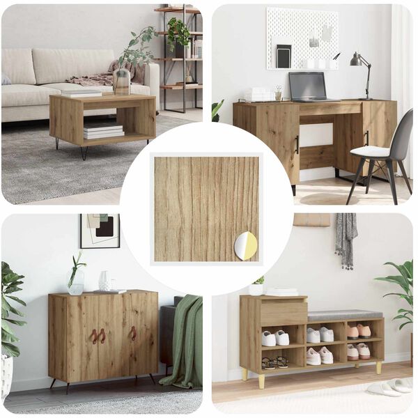 vidaXL Savistovaus Dangčio Varžtas 12 pcs Amatininkų ąžuolas