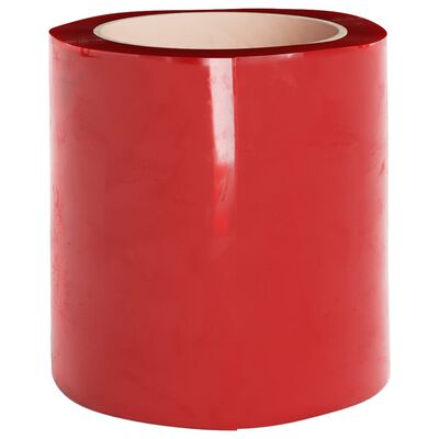 vidaXL Durų užuolaida, raudona, 200mmx1,6mm, 10m, PVC