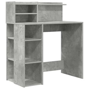 vidaXL Stalas Betono pilka Apdirbta mediena 90 x 48 x 101,5 cm