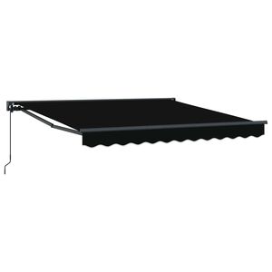 vidaXL Markizės rėmas Juoda 300 x 250 cm Poliesteris su PU danga