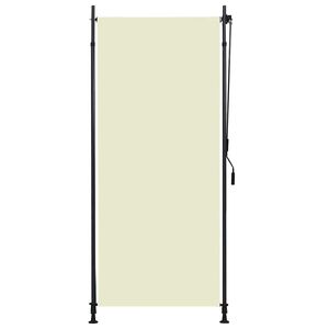 vidaXL Lauko roletas, kreminės spalvos, 100x270cm