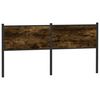 vidaXL Galvūgalis, dūminio ąžuolo spalvos, 160cm, mediena ir plienas