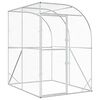 vidaXL Vi&scaron;tų būdas Sidabrinė 200 x 200 x 215 cm Galvanizuotas plienas