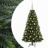vidaXL Dirbtinė Kalėdų eglutė su burbulais 120 cm 150 LED &Scaron;ilta balta