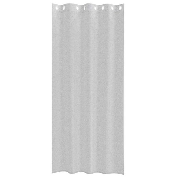 vidaXL Voile Užuolaida 2 pcs &Scaron;viesiai pilka 260 x 140 cm Poliesteris