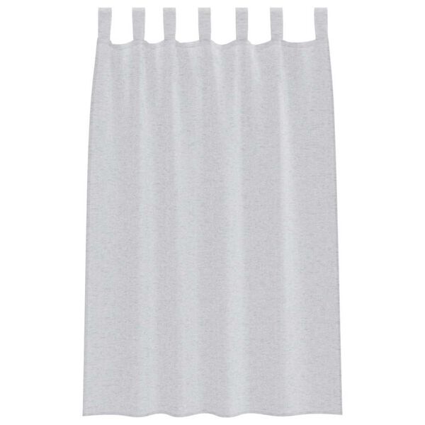 vidaXL Voile Užuolaida 2 pcs &Scaron;viesiai pilka 175 x 140 cm Poliesteris