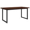vidaXL Kvadratinis valgomojo stalas 160 x 70 x 75 cm Tamsiai rudas