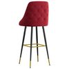 vidaXL Baro taburetės, 2vnt., raudonojo vyno spalvos, aksomas