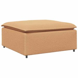 vidaXL Modulinė sofa, pakojų modulis, smėlio spalvos, 100x100x48 cm