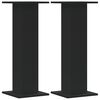 vidaXL Garsiakalbių stovai, 2vnt., juodi, 30x30x80cm, apdirbta mediena