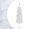 vidaXL Dirbtinė siaura kalėdinė eglutė su žaisliuku 150 cm 150 LED