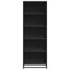 vidaXL Knygų spinta, juodos spalvos, 60x35x170,5cm, apdirbta mediena