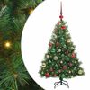 vidaXL Dirbtinė Kalėdų eglutė su 150 LED Žalia 120 cm PE ir PVC
