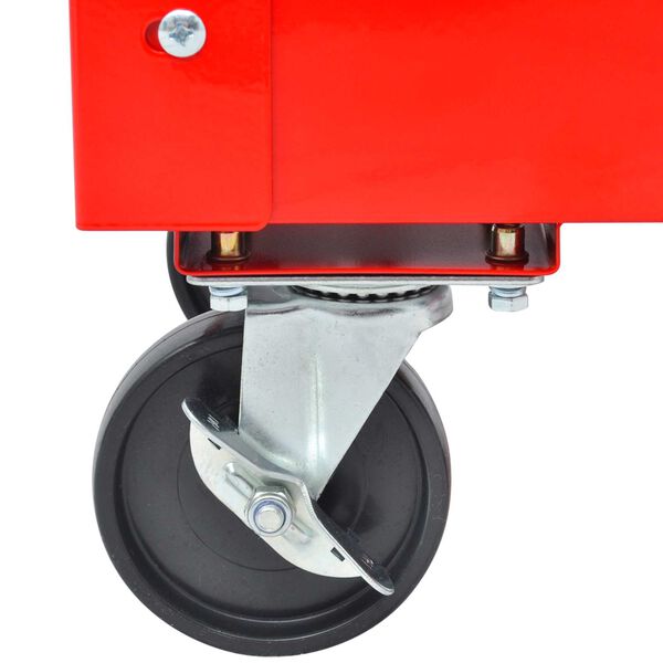 vidaXL Įrankių vežimėlis Raudona 70.5 x 37 x 71 cm Plienas