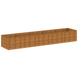 vidaXL Auk&scaron;tas sodo lovelis, 479x100x69cm, Corten plienas