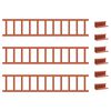 vidaXL Stogo sniego sargas Raudona 300 x 2,5 x 20 cm Plienas