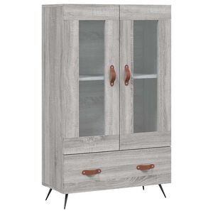 vidaXL Komoda, pilkos ąžuolo spalvos, 69,5x31x115cm, apdirbta mediena