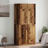 vidaXL Spinta Old Wood 80x52x180 cm Engineered Wood