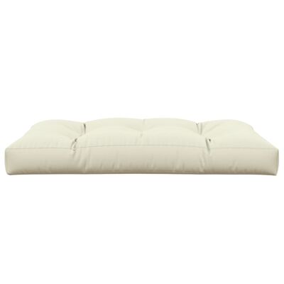 vidaXL Paletės pagalvėlė, kreminės spalvos, 120x80x12cm, audinys