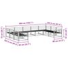 vidaXL Lauko sofos komplektas 9 pcs Natūrali Kietos akacijos mediena