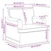 vidaXL Sofa 2 pcs Kreminė 144 x 80 x 85 cm audinys