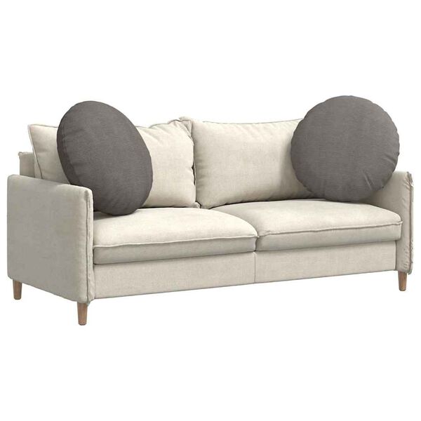 vidaXL Sėdynių pagalvėlės 2 pcs &Scaron;viesiai pilka &Oslash; 60 cm