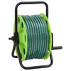 vidaXL Žarnos ritė su tvirtinimo detalėmis, žalia, 0,5", 20m, PVC