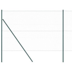 vidaXL Heksagonalinė tvoros tvirtinimo sistema 100 x 1,5 m Žalia