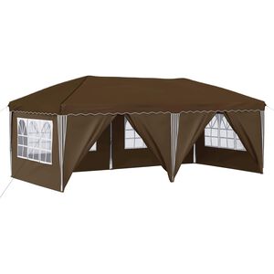 vidaXL Pop-up &scaron;ventinis palapinė 575 x 288 x 245 cm Taupe