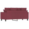 vidaXL Dvivietė sofa, raudonojo vyno spalvos, 140cm, audinys