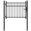 vidaXL Tvora vartai BAARLO 100 x 75 cm Metalas Juoda Užrakintas