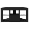 vidaXL Kampinė LED televizoriaus spinta Juoda 100 x 40 x 50 cm