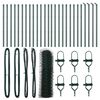 vidaXL Heksagonalinė tvoros tvirtinimo sistema 50 x 0,5 m Žalia