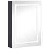 vidaXL Veidrodinė vonios spintelė su LED ap&scaron;vietimu, 50x13x70cm