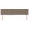 vidaXL Galvūgaliai, 2vnt., taupe spalvos, 100x5x78/88cm, audinys