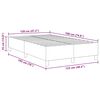 vidaXL Platforminės lovos rėmas &Scaron;viesiai pilka 120 x 190 cm