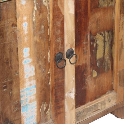 vidaXL Šoninė spintelė su lentynomis, perdirbta mediena, 120x35x200cm