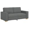 vidaXL Dvivietė sofa, tamsiai pilka, 180x78x84 cm, audinys