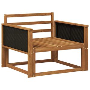 vidaXL Lauko Vidurinis Sofa Natūrali