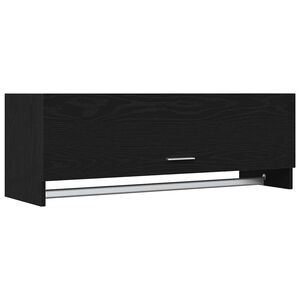 vidaXL Spinta Juodas ąžuolas 100 x 32,5 x 35 cm Apdirbta mediena