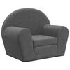 vidaXL Vaiki&scaron;ka sofa-lova, antracito spalvos, mink&scaron;tas pliu&scaron;as