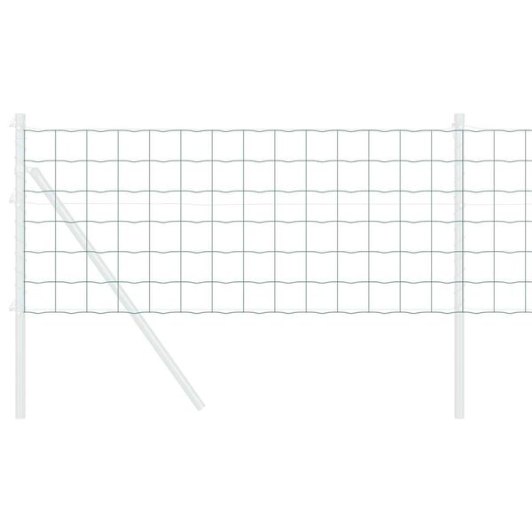 vidaXL Euro tvora Žalia 0.4 x 25 m PVC padengta geležis
