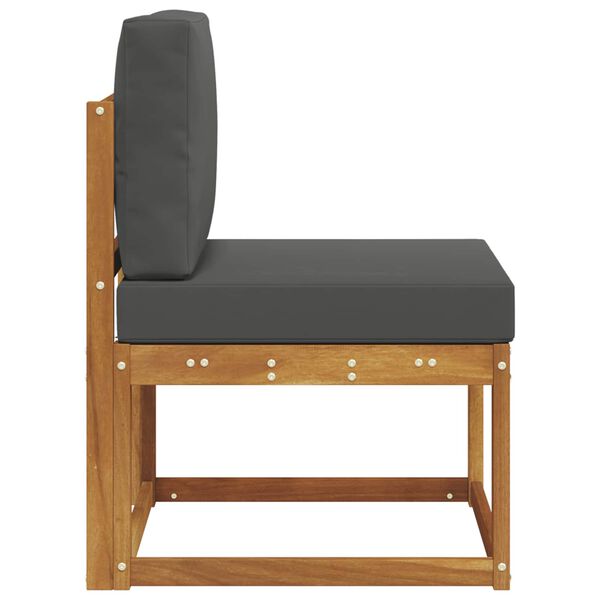 vidaXL Lauko Vidurinis Sofa Kietos akacijos mediena Natūrali