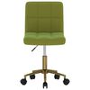 vidaXL Pasukamos valgomojo kėdės, 2vnt., &scaron;viesiai žalios, aksomas