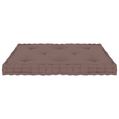 vidaXL Paletės/grindų pagalvėlė, taupe spalvos, 73x40x7cm, medvilnė