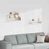 vidaXL Pakabinamos lentynos, 2vnt., baltos, 80x23,5x3,8cm, MDF